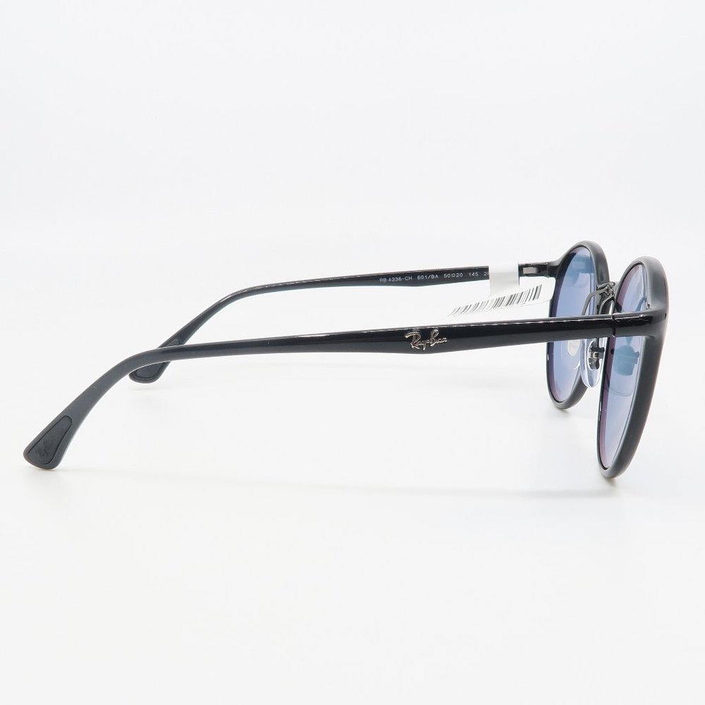RB 4336-CH 601/BA Ray-Ban Chromance Black/Blue Sunglasses with case. - Picture 4 of 6